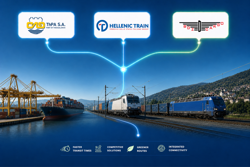 Memorandum of Understanding with Hellenic Train and BDZ to strengthen intermodal transport in Southeastern Europe